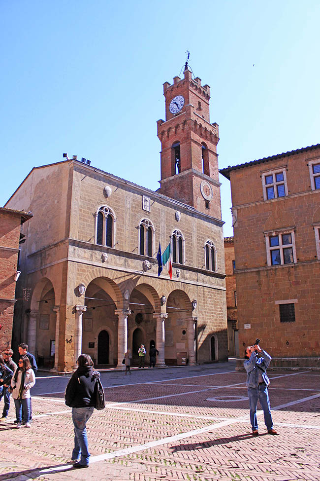 Piazza Pio II a Pienza