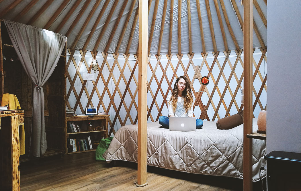 dormire in una yurta
